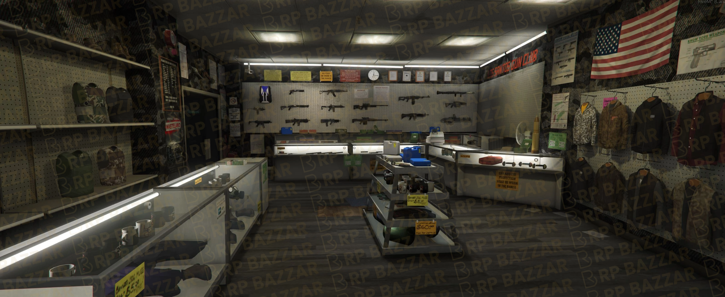 Premium Ammunation Store FiveM MLO — GTA RP Interior — ESX QB QBOX — RPBazzar