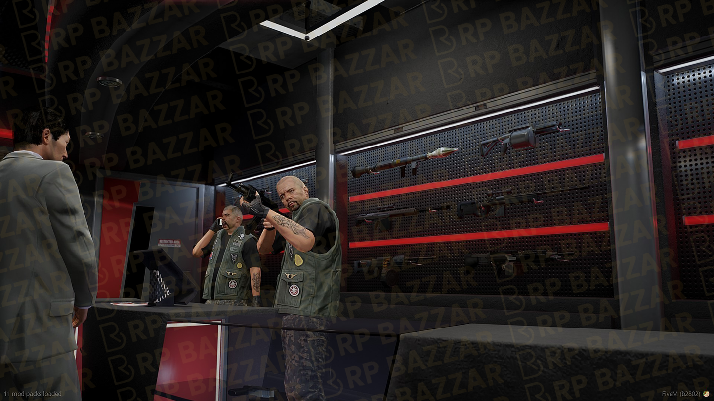 Military Ammunation Store FiveM MLO — GTA RP Interior — ESX QB QBOX — RPBazzar