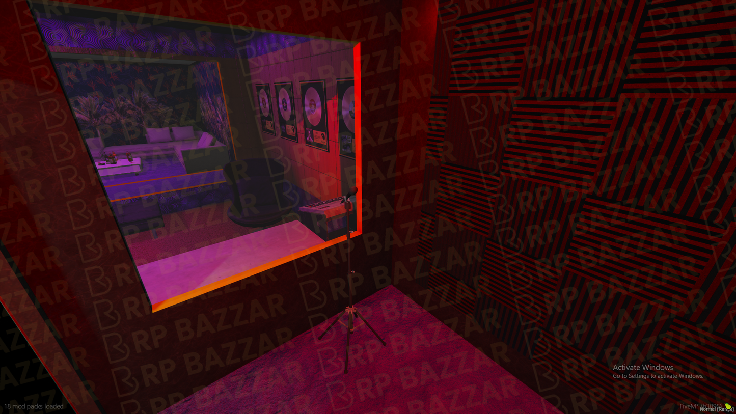 Pro Recording Studio FiveM MLO — GTA RP Interior — ESX QB QBOX — RPBazzar