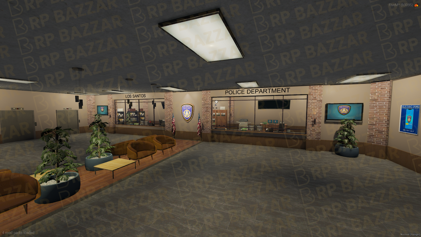 Central Police Station FiveM MLO — GTA RP Interior — ESX QB QBOX — RPBazzar