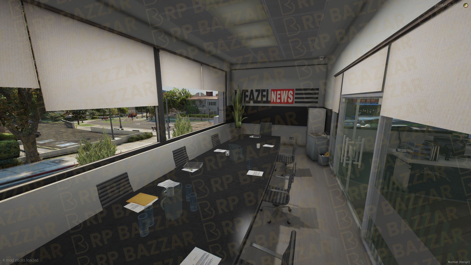 Downtown Weazel News FiveM MLO — GTA RP Interior — ESX QB QBOX — RPBazzar