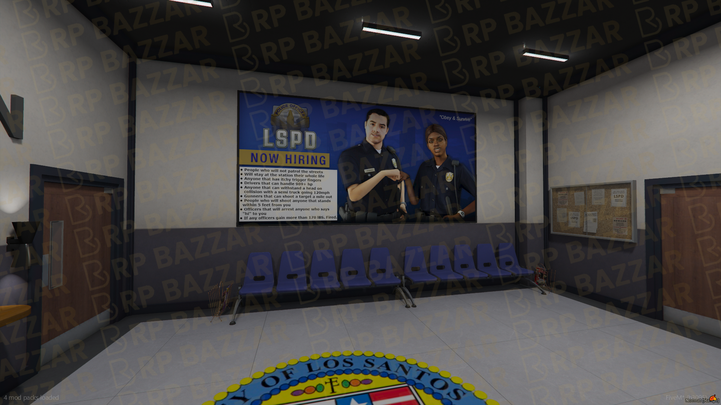 Special Ops Police Station FiveM MLO — GTA RP Interior — ESX QB QBOX — RPBazzar