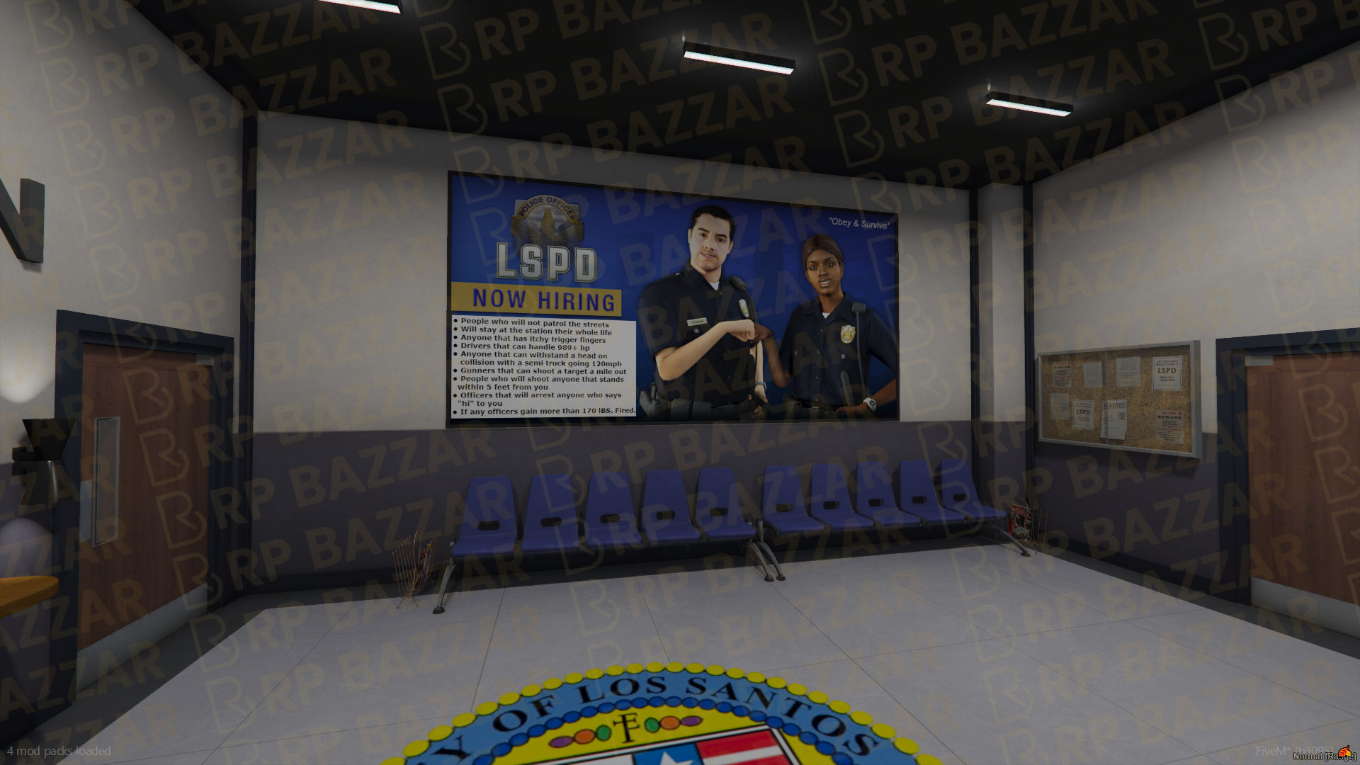 Special Ops Police Station FiveM MLO — GTA RP Interior — ESX QB QBOX — RPBazzar