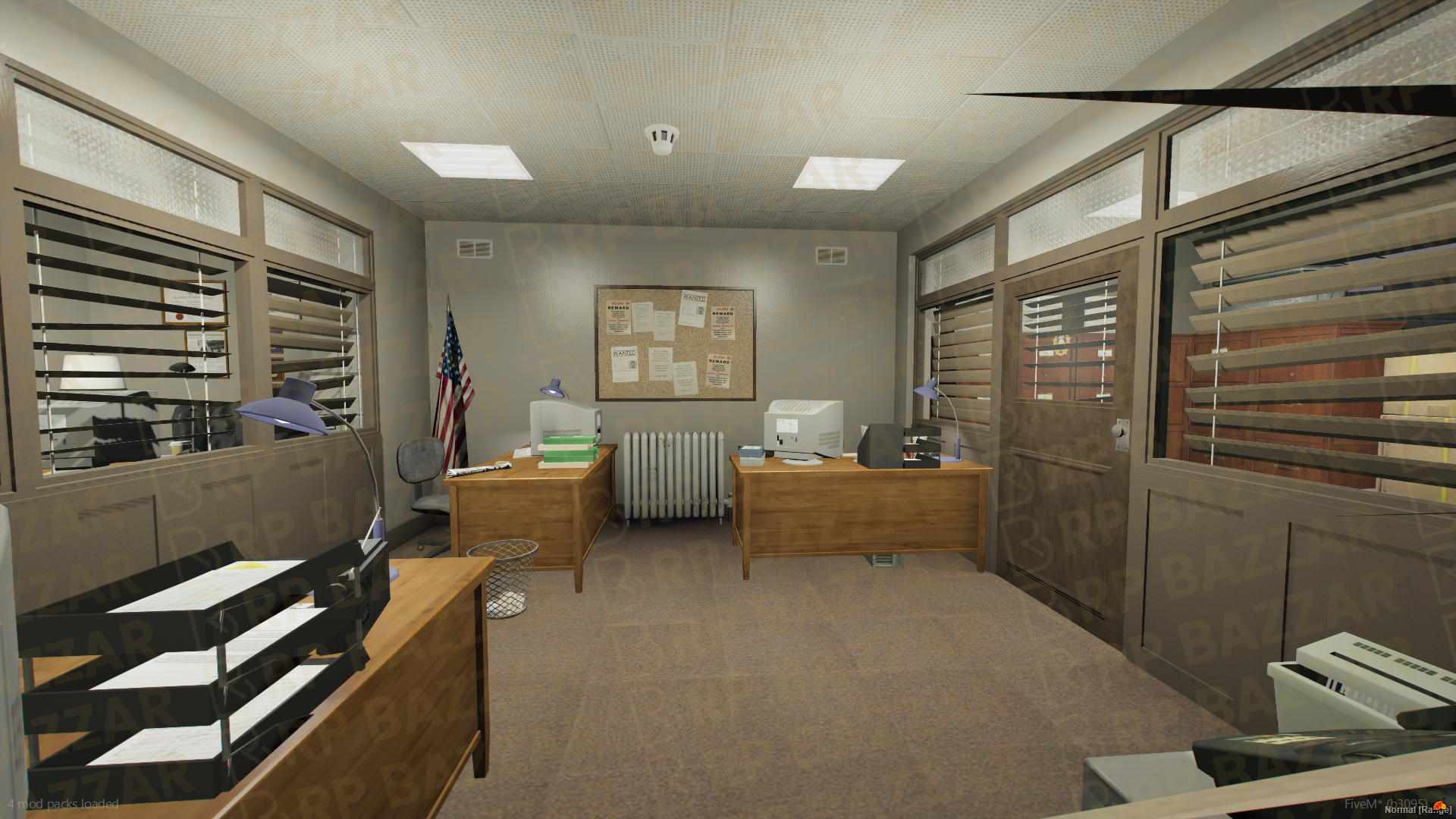 Precinct Police Station FiveM MLO — GTA RP Interior — ESX QB QBOX — RPBazzar