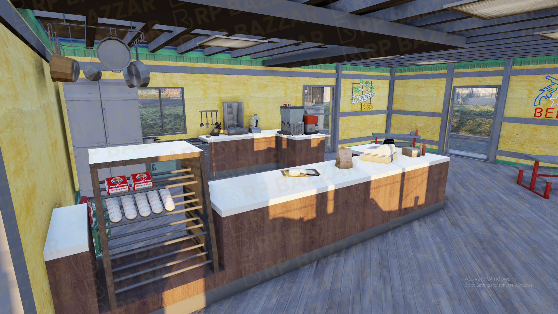 Cozy Pizzeria FiveM MLO — GTA RP Interior — ESX QB QBOX — RPBazzar
