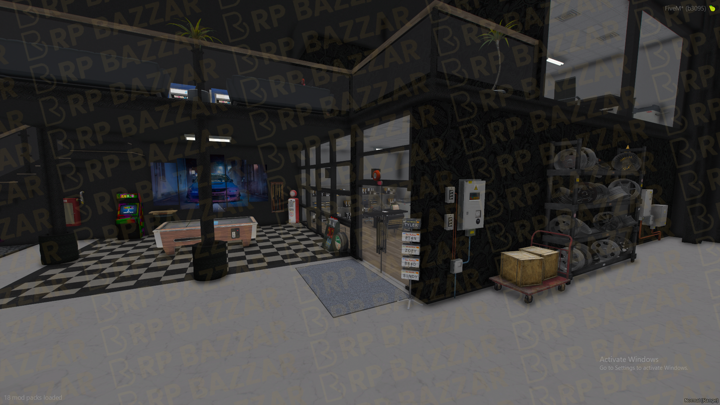 Rooftop Mechanic Shop FiveM MLO — GTA RP Interior — ESX QB QBOX — RPBazzar