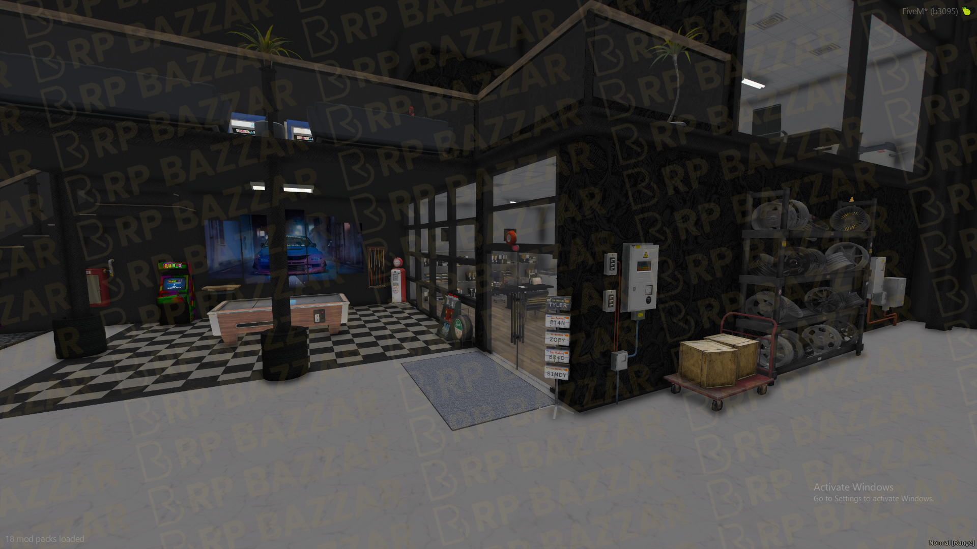 Rooftop Mechanic Shop FiveM MLO — GTA RP Interior — ESX QB QBOX — RPBazzar