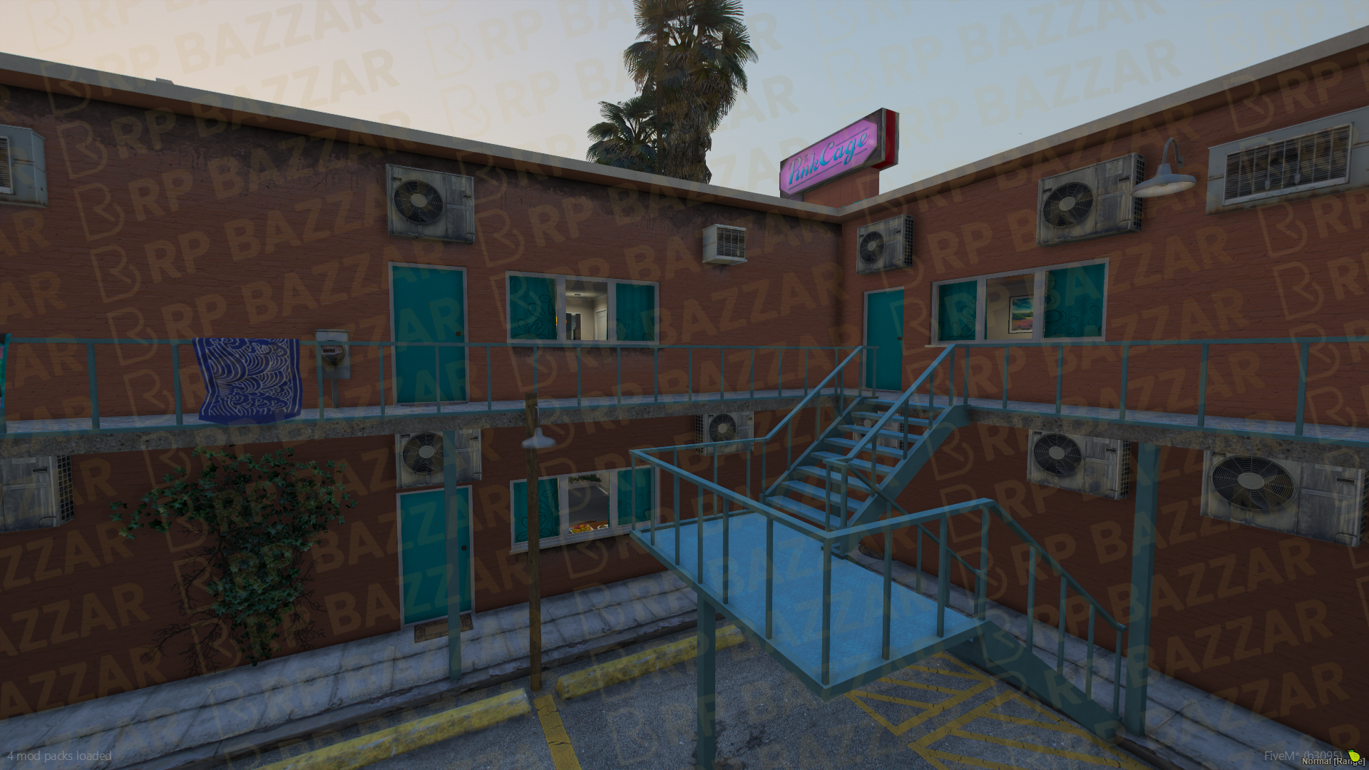 Neon Motel FiveM MLO — GTA RP Interior — ESX QB QBOX — RPBazzar