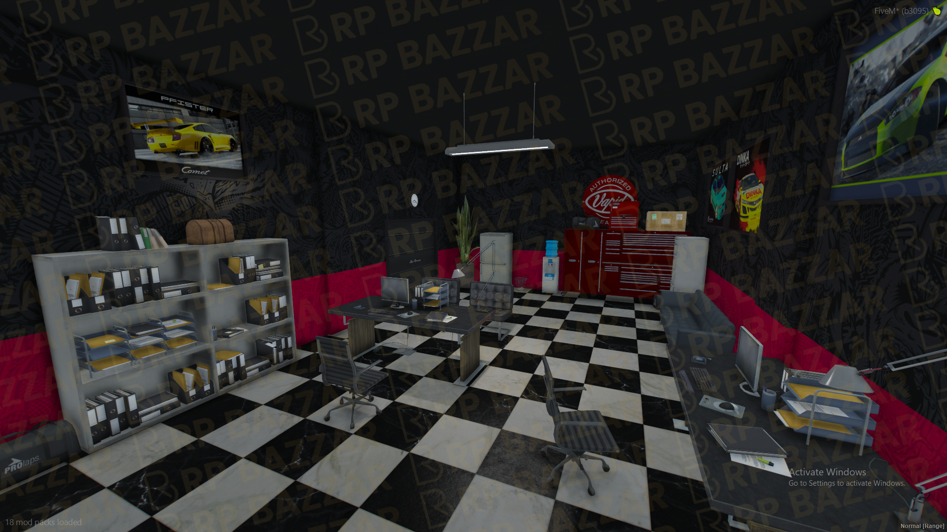 Tricked-Out Mechanic Shop FiveM MLO — GTA RP Interior — ESX QB QBOX — RPBazzar
