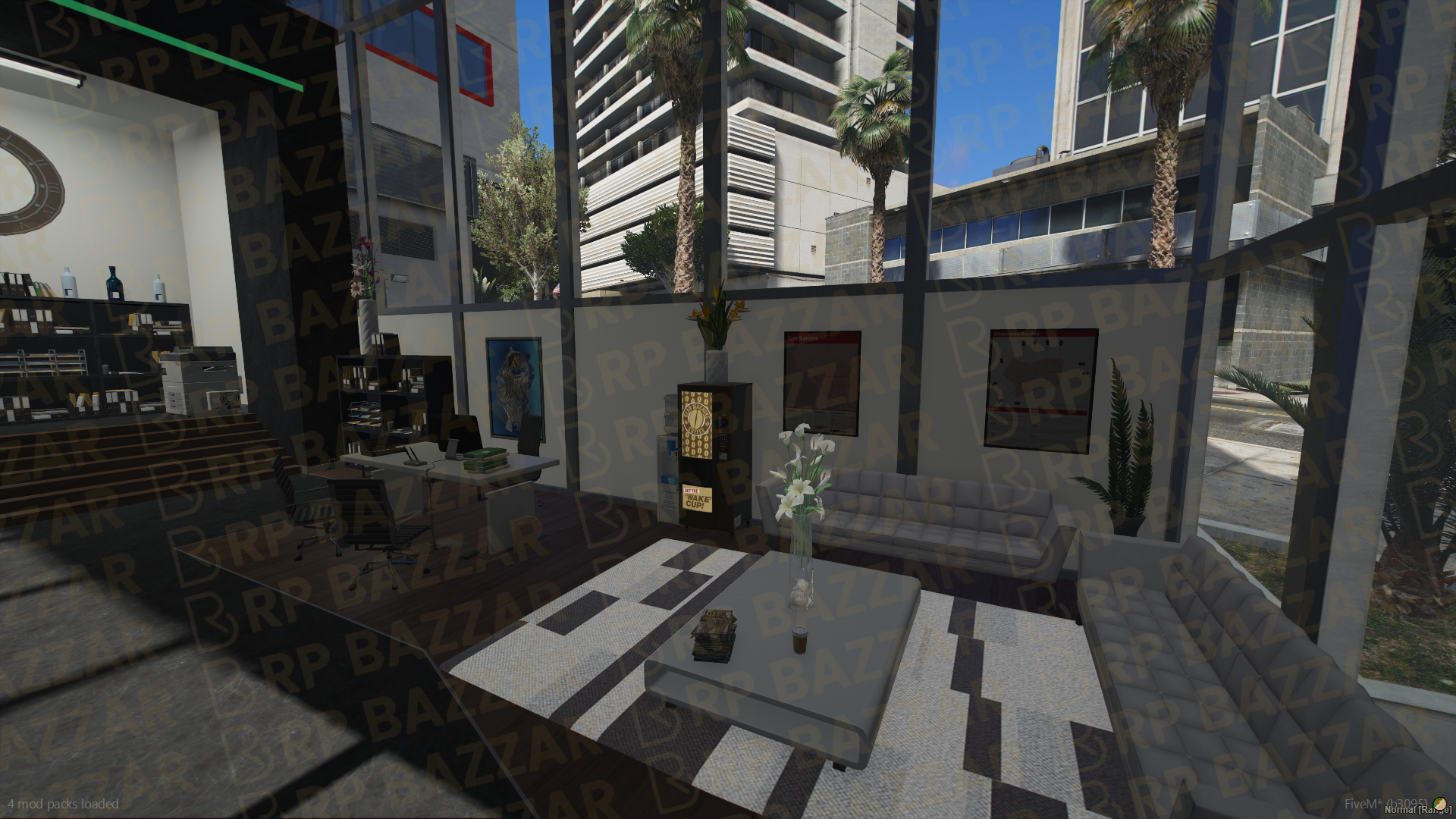 Panoramic Office FiveM MLO — GTA RP Interior — ESX QB QBOX — RPBazzar
