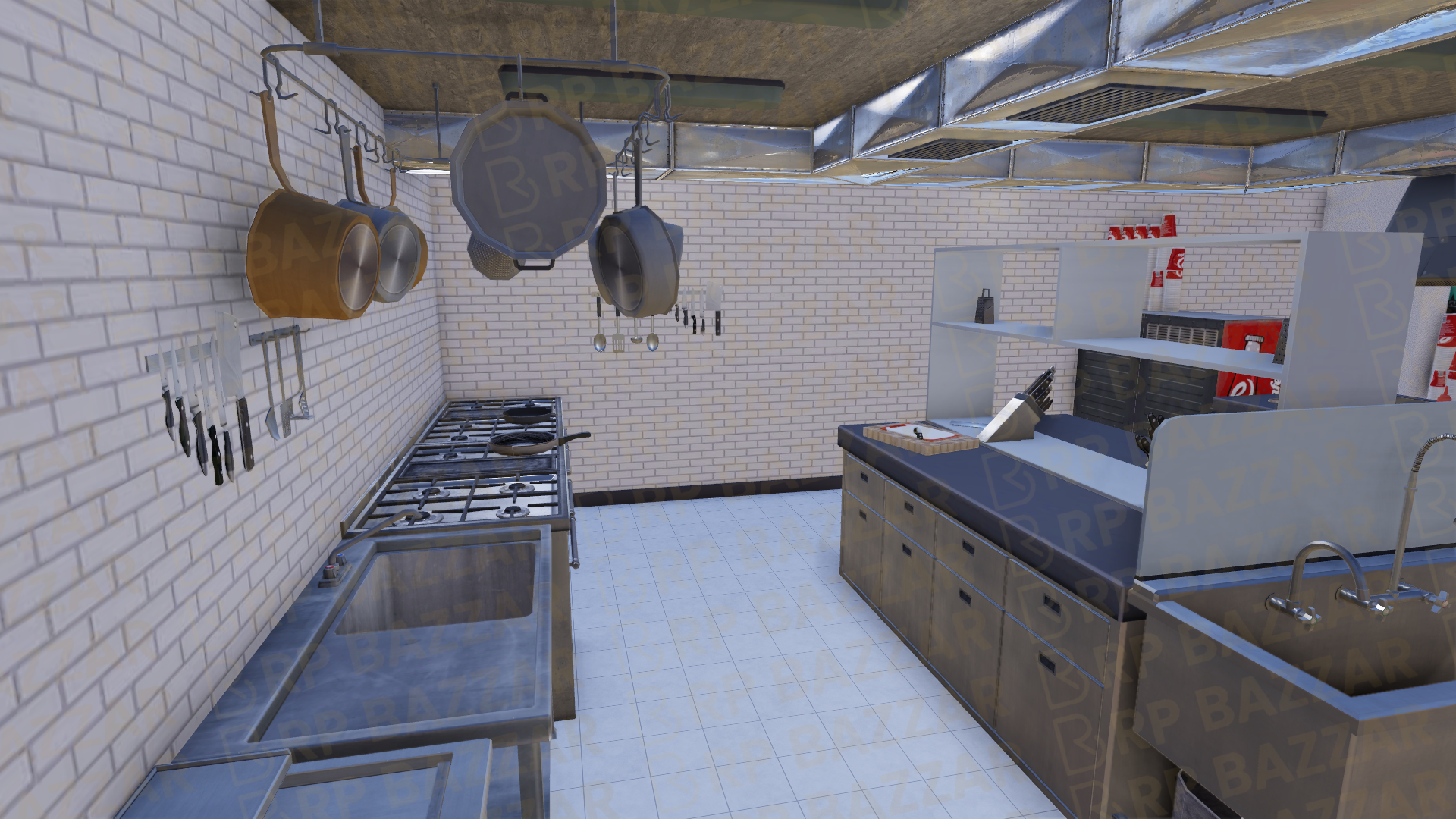 Street Burger Bar FiveM MLO — GTA RP Interior — ESX QB QBOX — RPBazzar