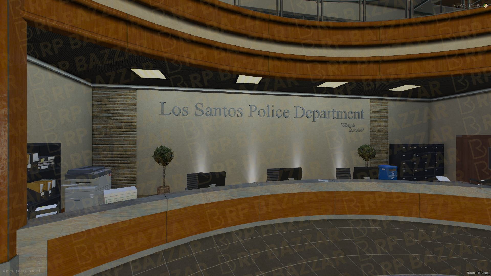 Tactical Police Station FiveM MLO — GTA RP Interior — ESX QB QBOX — RPBazzar