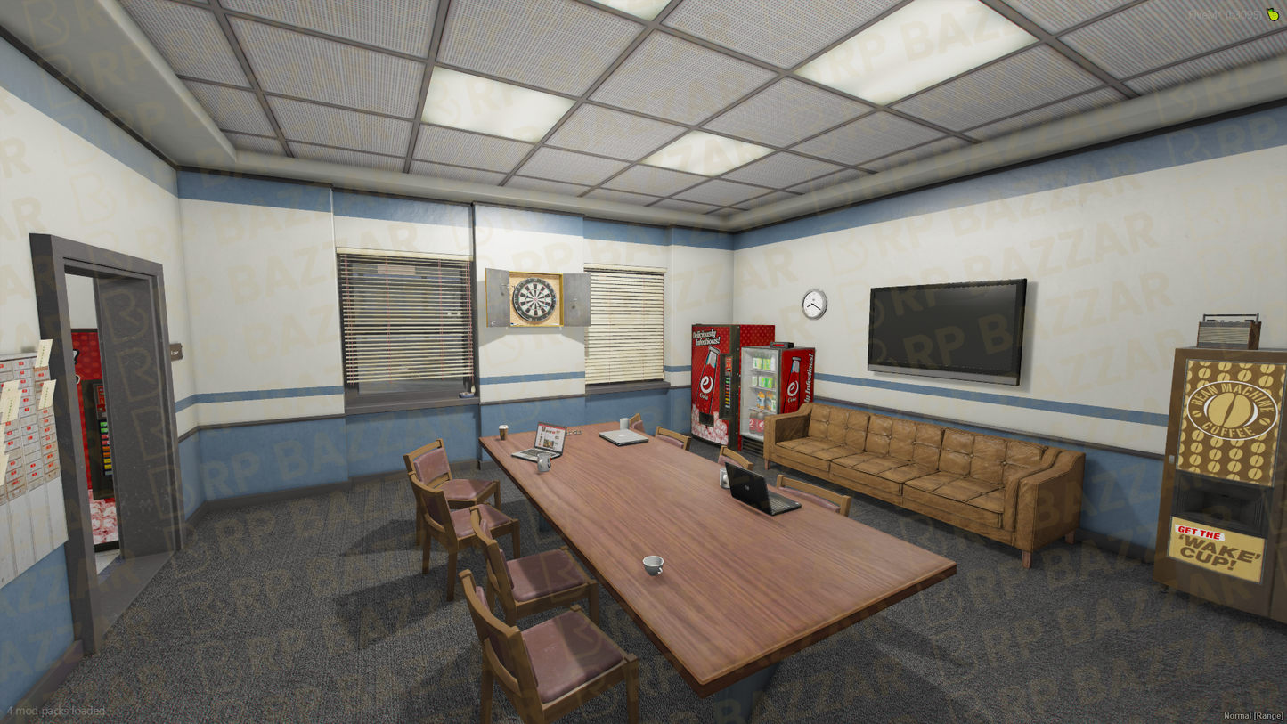 Night Police Station FiveM MLO — GTA RP Interior — ESX QB QBOX — RPBazzar