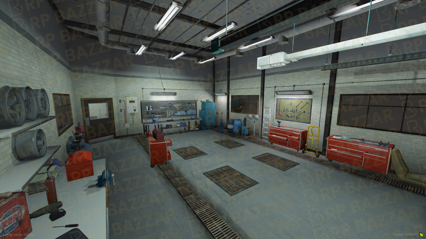 Pro Repair Station FiveM MLO — GTA RP Interior — ESX QB QBOX — RPBazzar