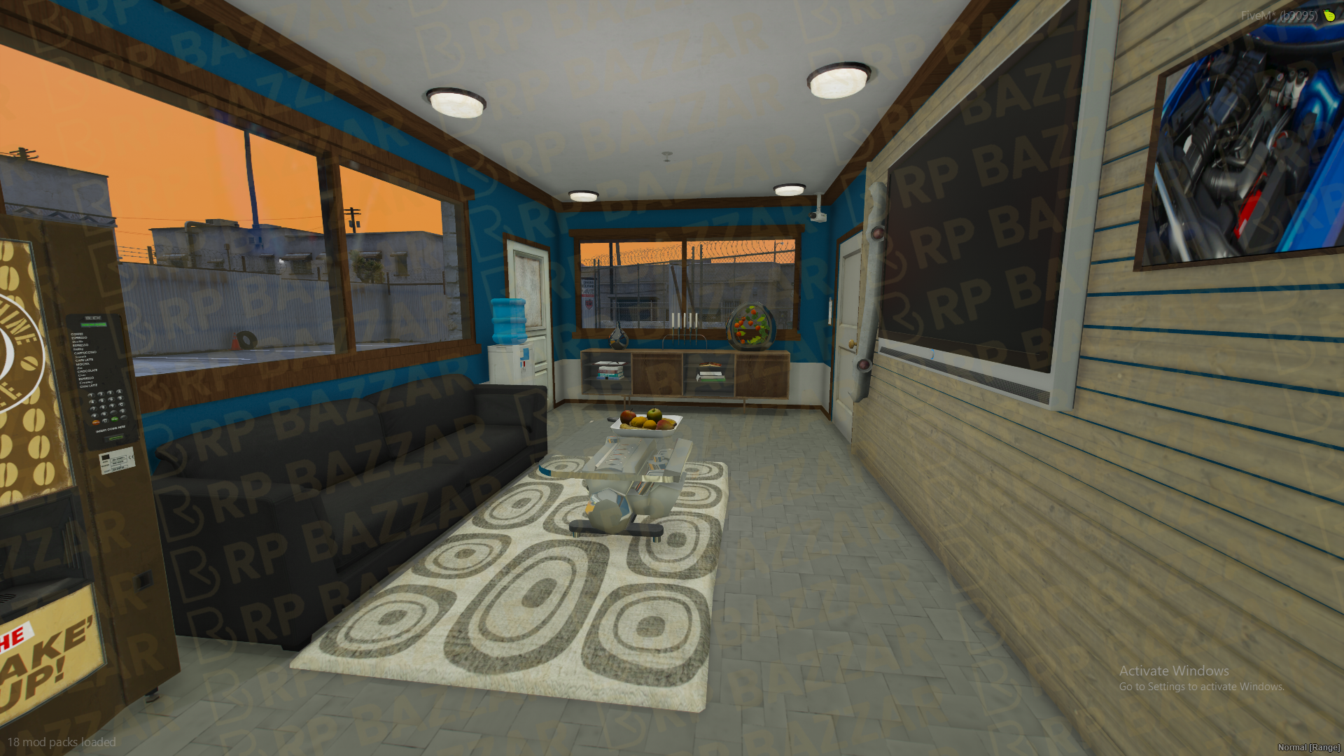 Dark Mechanic Shop FiveM MLO — GTA RP Interior — ESX QB QBOX — RPBazzar