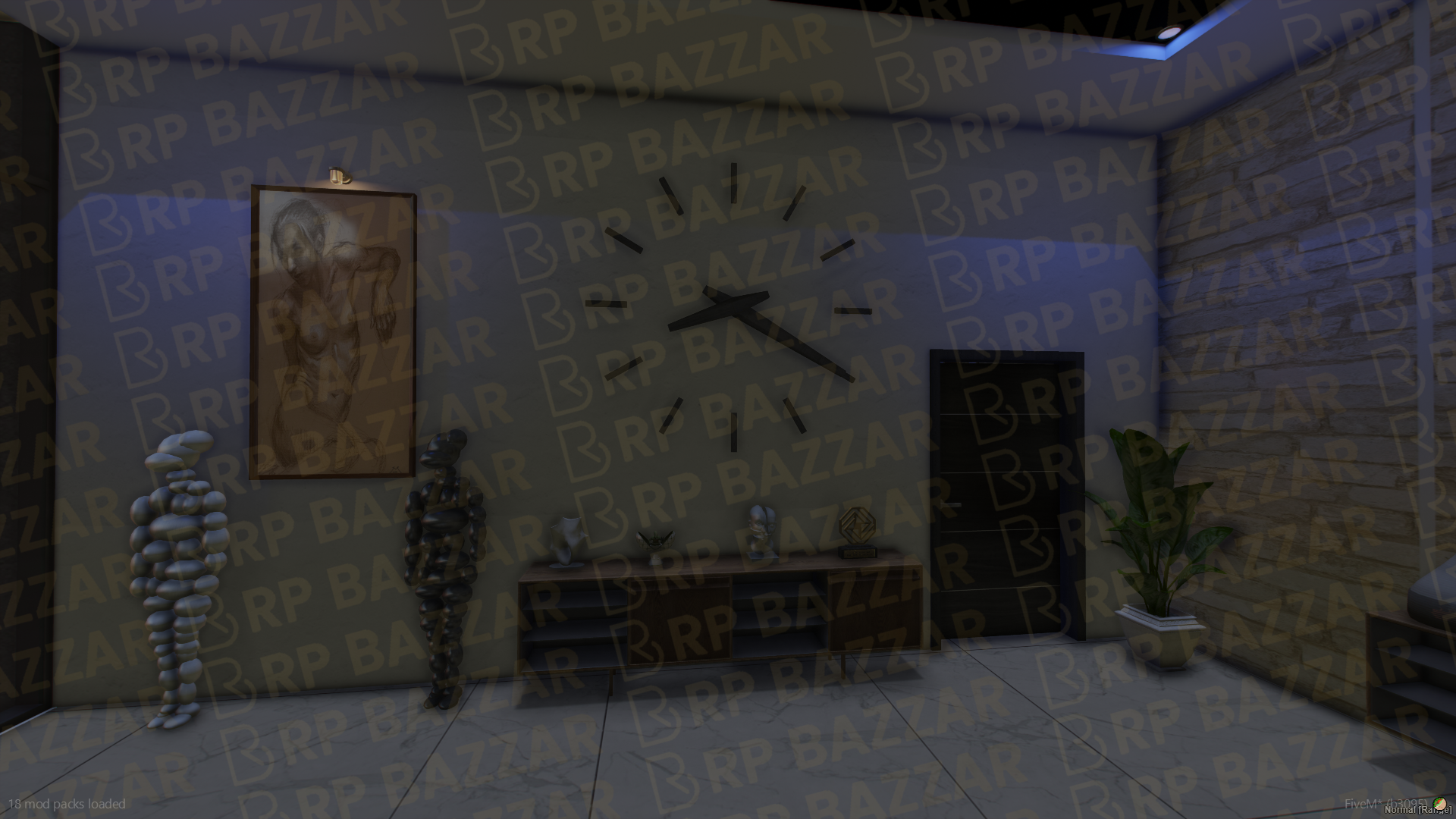 Hillside Mansion FiveM MLO — GTA RP Interior — ESX QB QBOX — RPBazzar