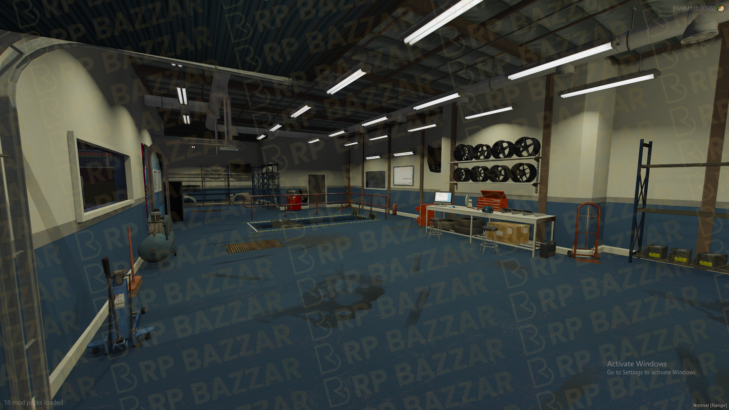 Race Mechanic Shop FiveM MLO — GTA RP Interior — ESX QB QBOX — RPBazzar