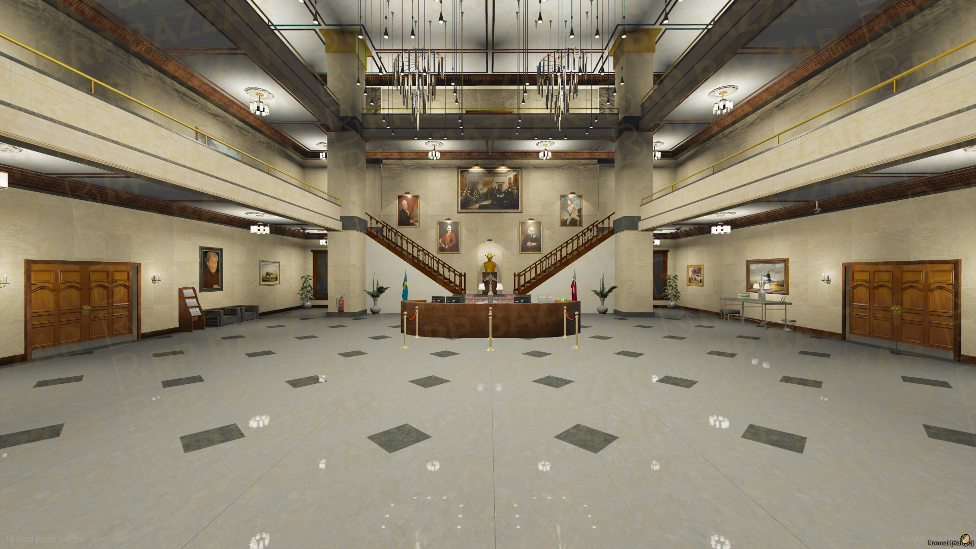 Classic City Hall FiveM MLO — GTA RP Interior — ESX QB QBOX — RPBazzar