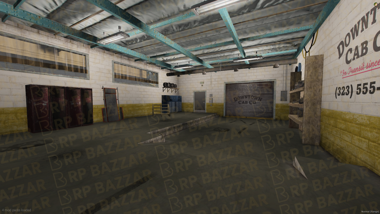 Central Taxi Depot FiveM MLO — GTA RP Interior — ESX QB QBOX — RPBazzar