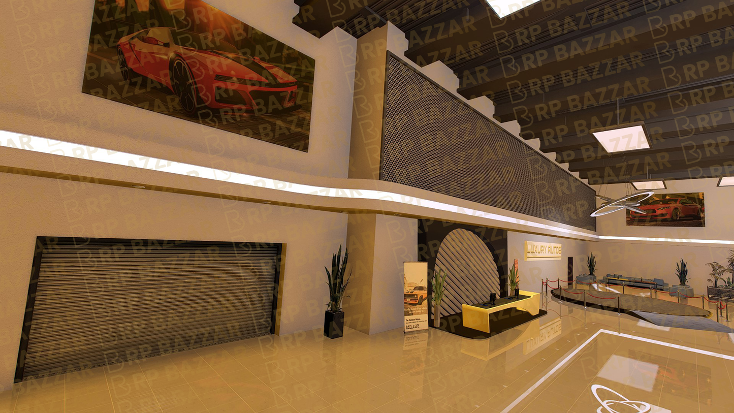 Urban Vehicle Shop FiveM MLO — GTA RP Interior — ESX QB QBOX — RPBazzar