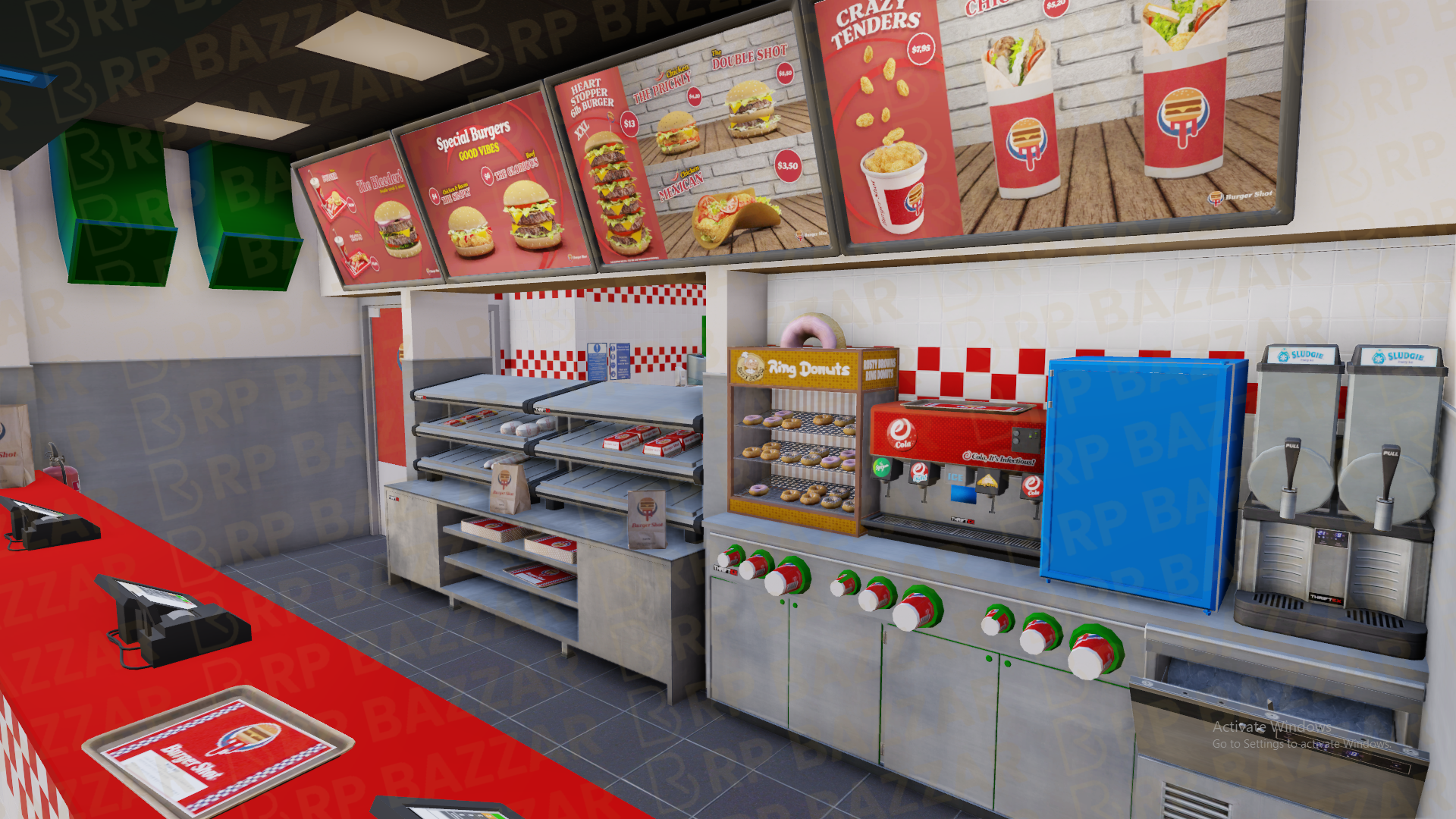 Modern Steakhouse FiveM MLO — GTA RP Interior — ESX QB QBOX — RPBazzar