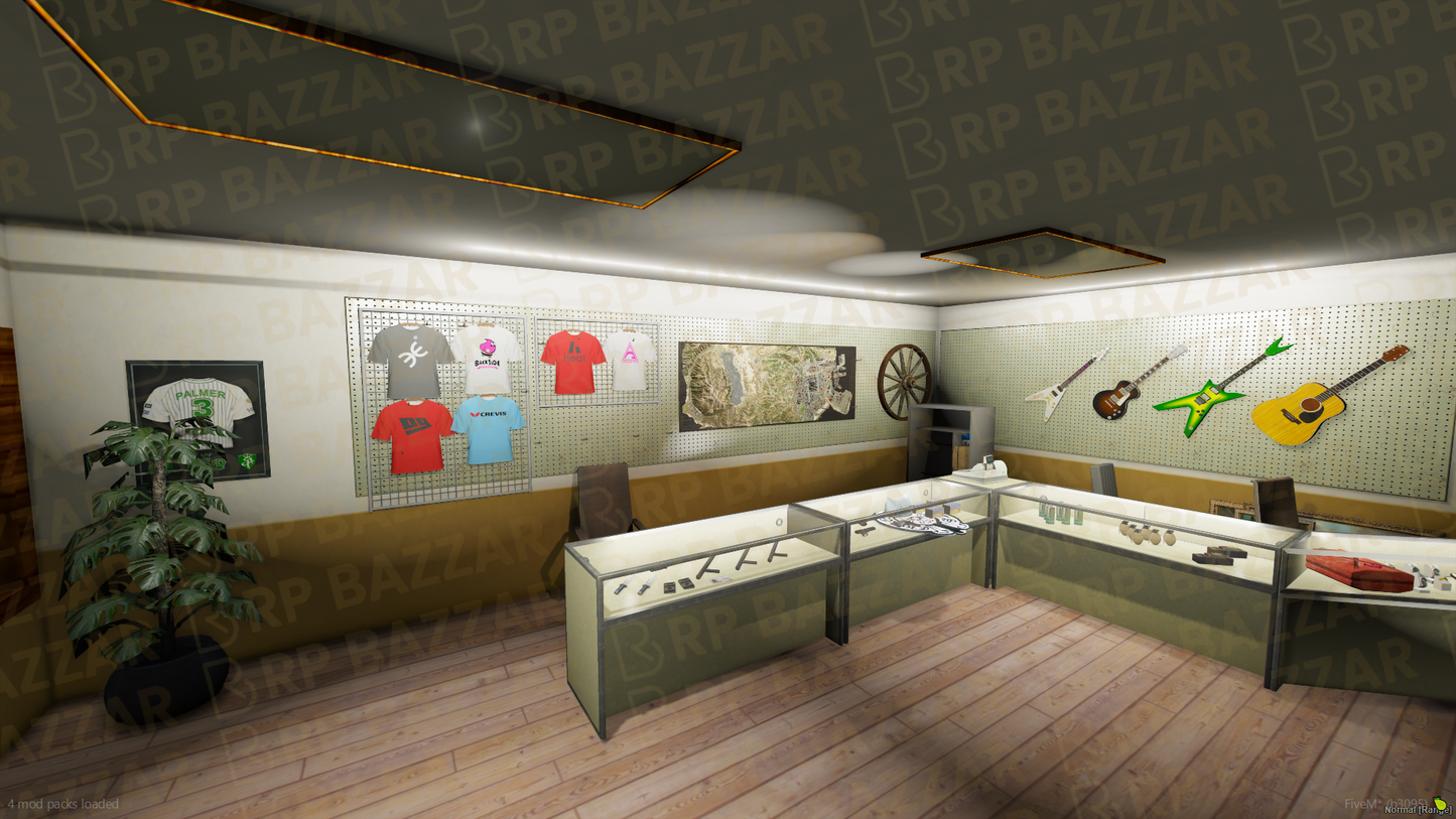 Gritty Pawn Shop FiveM MLO — GTA RP Interior — ESX QB QBOX — RPBazzar