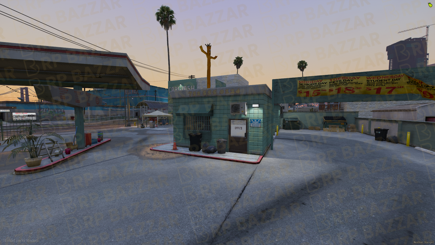 Shine Car Wash FiveM MLO — GTA RP Interior — ESX QB QBOX — RPBazzar