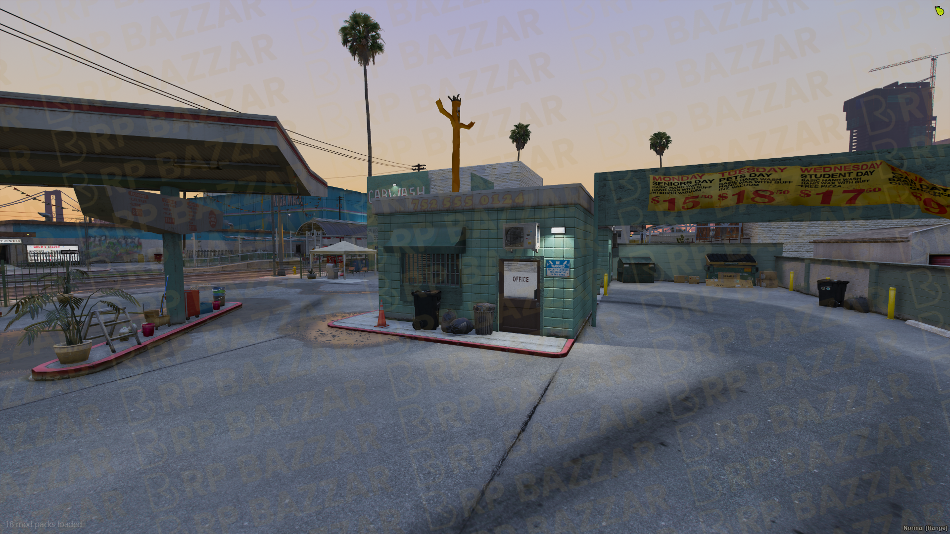 Shine Car Wash FiveM MLO — GTA RP Interior — ESX QB QBOX — RPBazzar