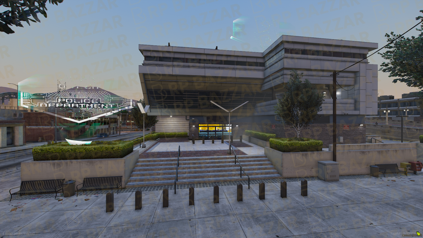 Uptown Police Station FiveM MLO — GTA RP Interior — ESX QB QBOX — RPBazzar