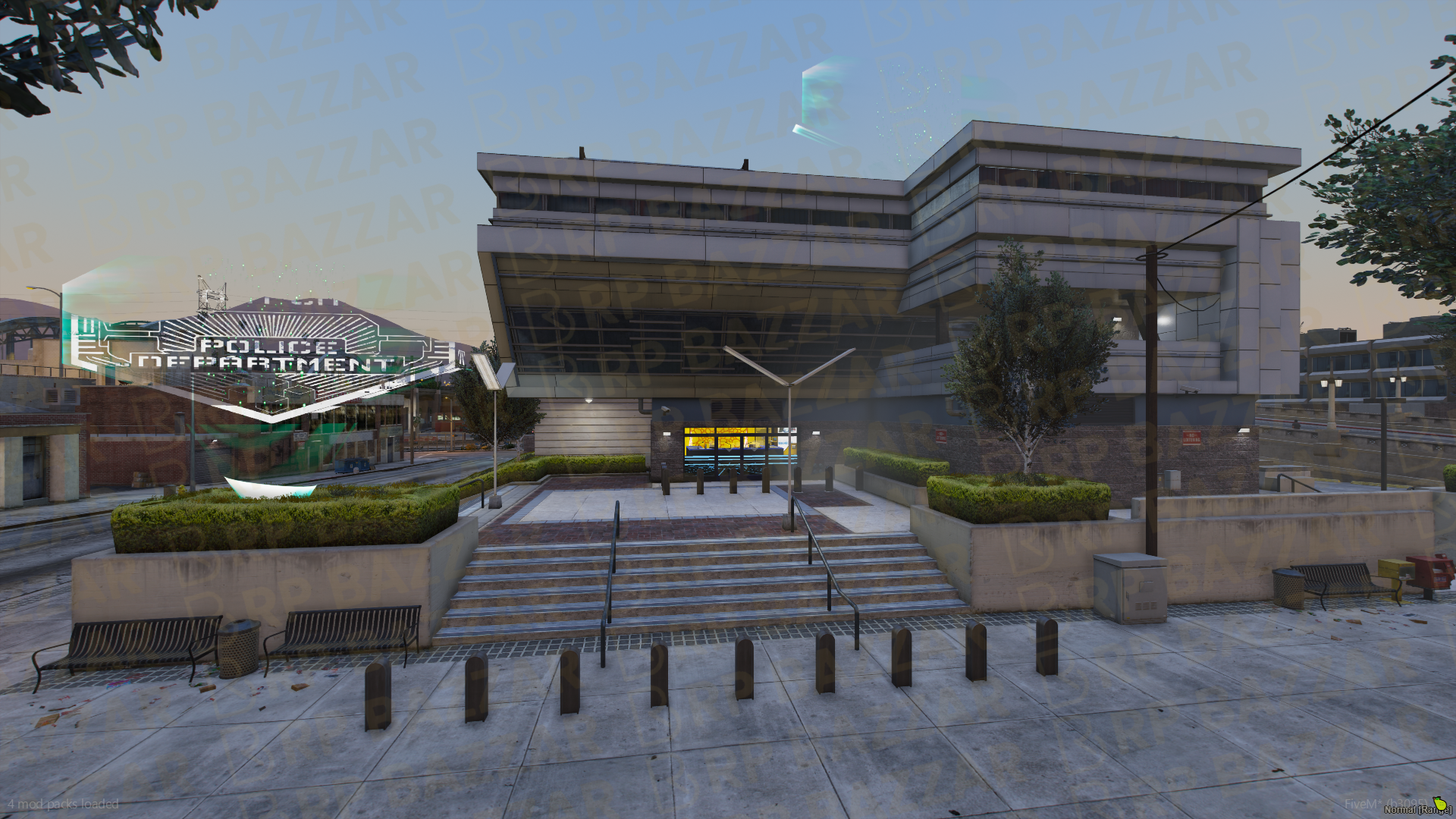 Uptown Police Station FiveM MLO — GTA RP Interior — ESX QB QBOX — RPBazzar