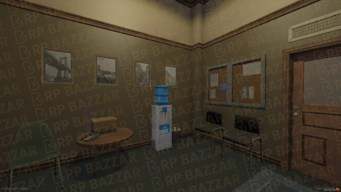 County Police Station FiveM MLO — GTA RP Interior — ESX QB QBOX — RPBazzar