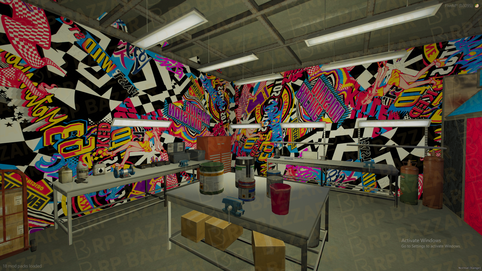 Abandoned Mechanic Shop FiveM MLO — GTA RP Interior — ESX QB QBOX — RPBazzar