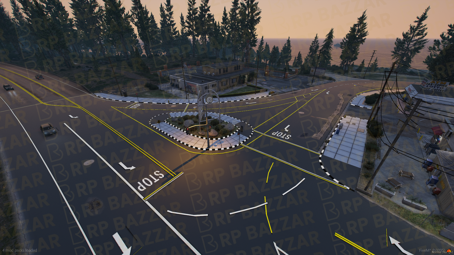 Scenic Road FiveM MLO — GTA RP Road Map — ESX QB QBOX — RPBazzar
