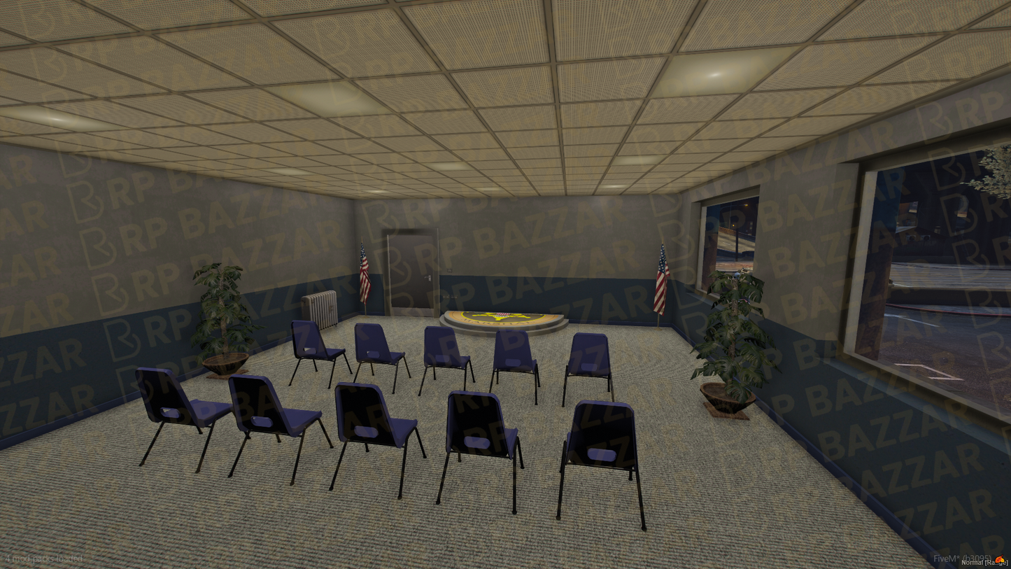 Fortified Police Station FiveM MLO — GTA RP Interior — ESX QB QBOX — RPBazzar