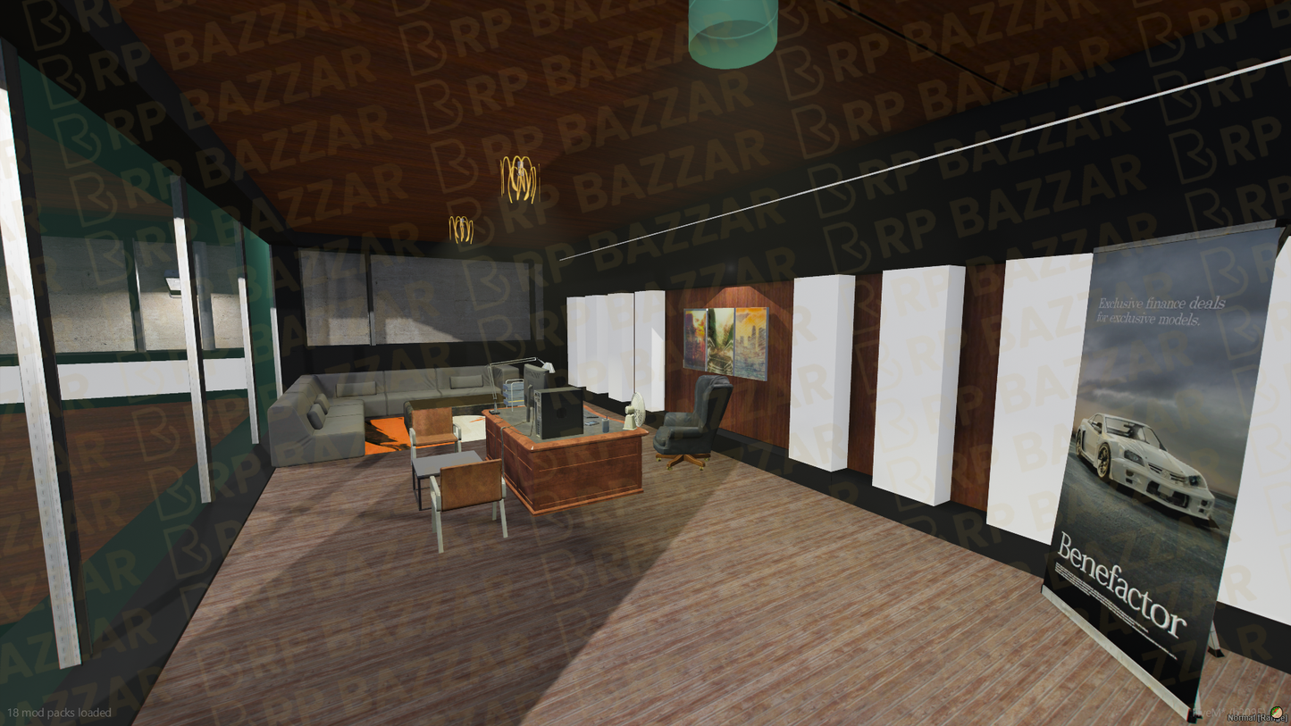 Custom Mechanic Shop FiveM MLO — GTA RP Interior — ESX QB QBOX — RPBazzar