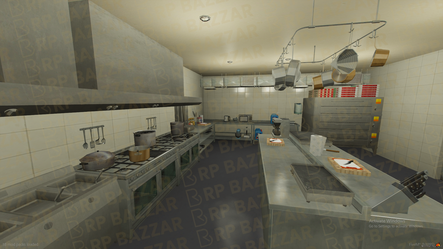 Custom Diner FiveM MLO — GTA RP Interior — ESX QB QBOX — RPBazzar