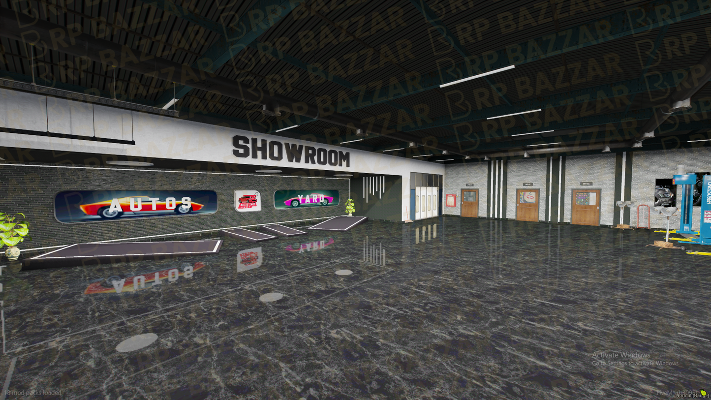 Retro Mechanic Shop FiveM MLO — GTA RP Interior — ESX QB QBOX — RPBazzar