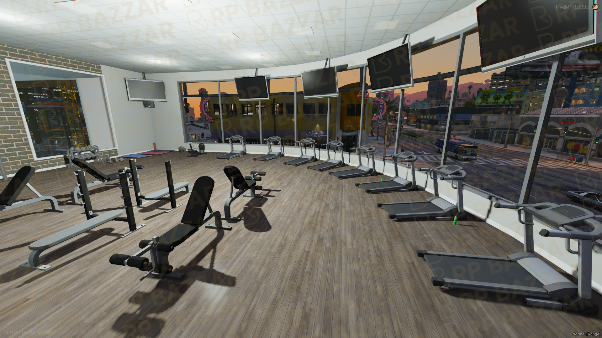Elite Gyms & Fitness FiveM MLO — GTA RP Interior — ESX QB QBOX — RPBazzar
