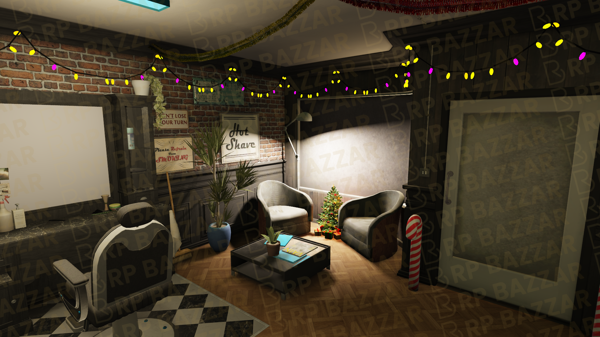 Classic Barber & Saloon FiveM MLO — GTA RP Interior — ESX QB QBOX — RPBazzar