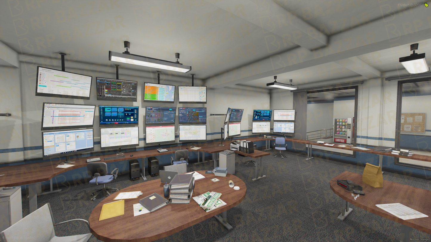 Night Police Station FiveM MLO — GTA RP Interior — ESX QB QBOX — RPBazzar