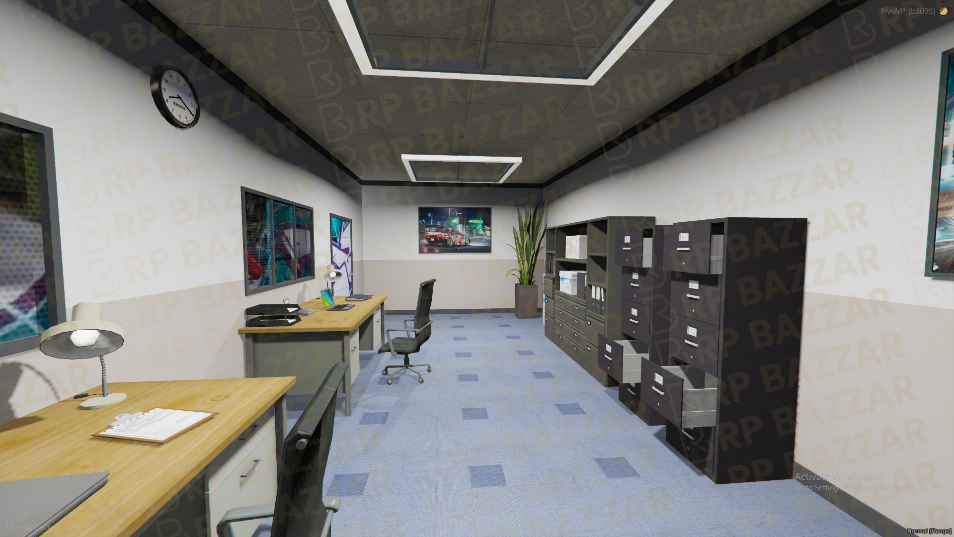 Authentic Mechanic Shop FiveM MLO — GTA RP Interior — ESX QB QBOX — RPBazzar