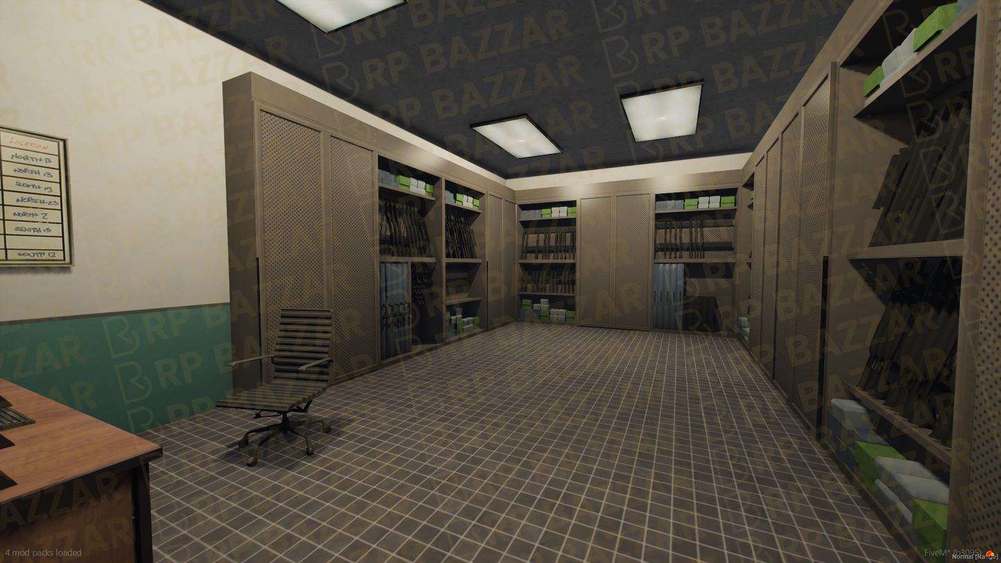 Metro Police Station FiveM MLO — GTA RP Interior — ESX QB QBOX — RPBazzar