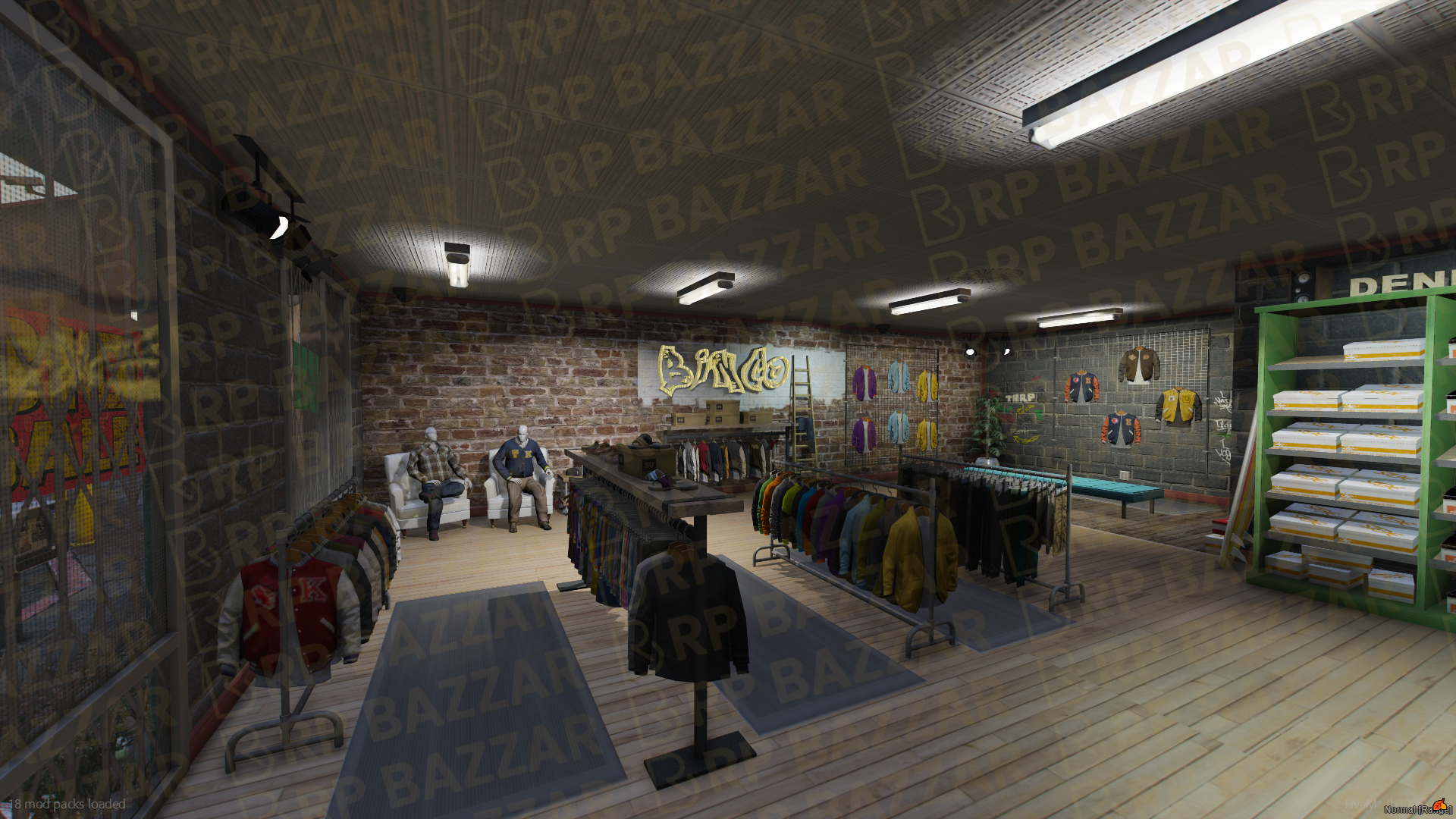Urban Clothing Store FiveM MLO — GTA RP Interior — ESX QB QBOX — RPBazzar