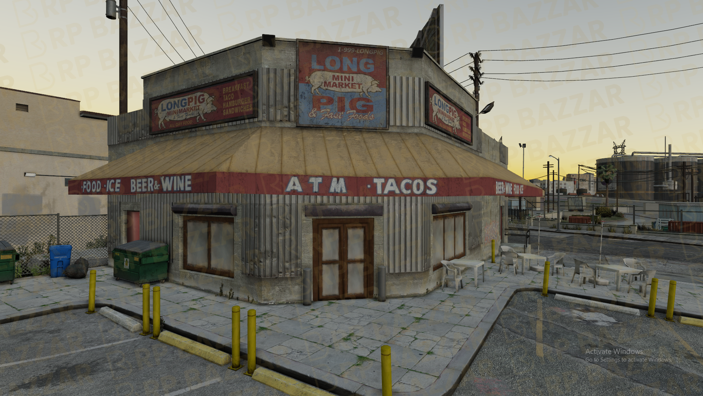 Neon Taco Bar FiveM MLO — GTA RP Interior — ESX QB QBOX — RPBazzar