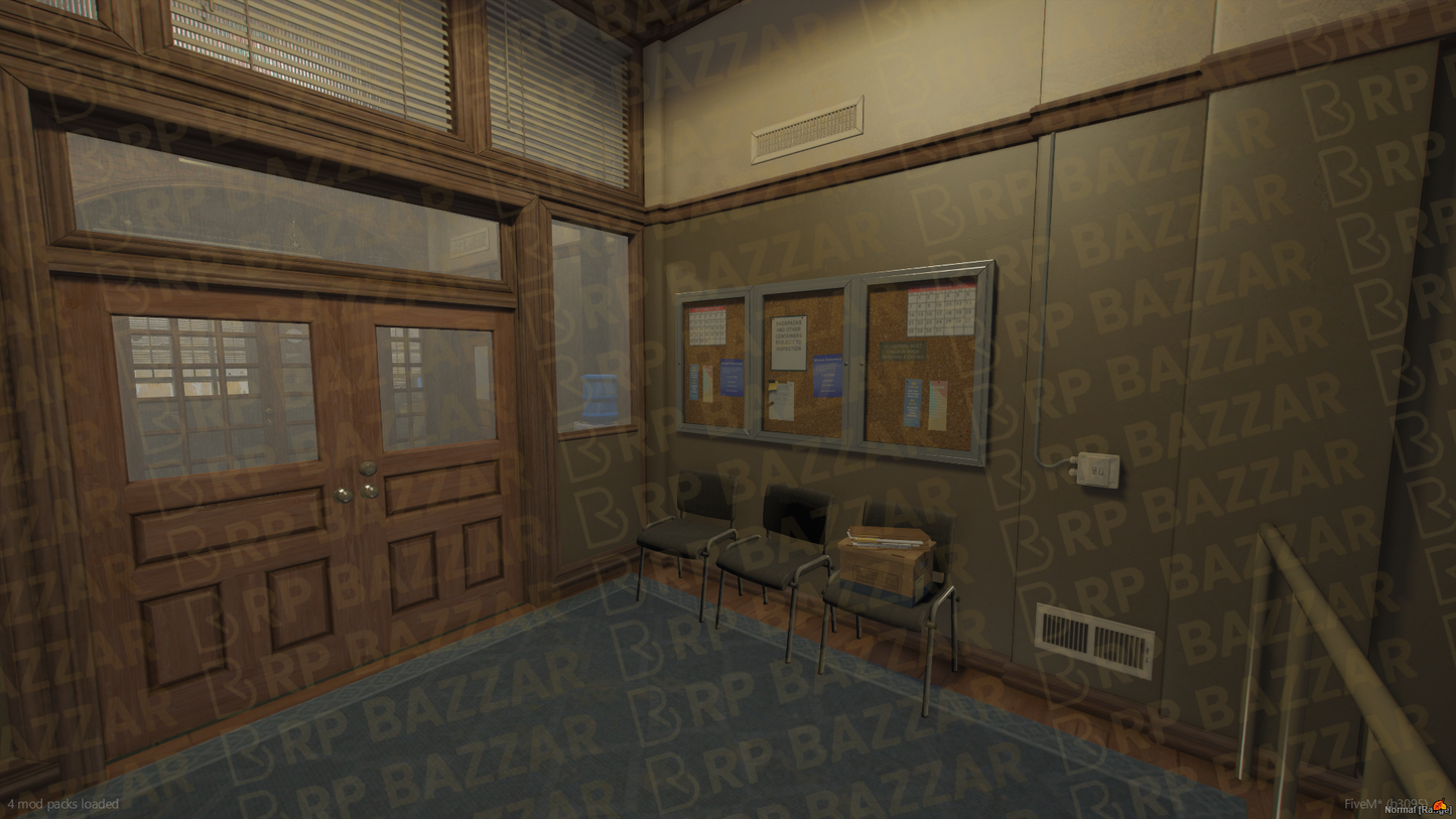 County Police Station FiveM MLO — GTA RP Interior — ESX QB QBOX — RPBazzar