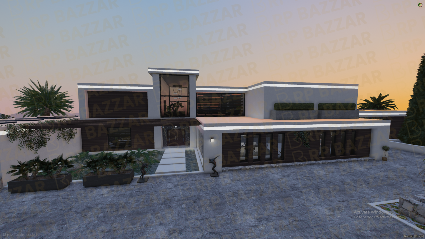 Cyberpunk Mansion FiveM MLO — GTA RP Interior — ESX QB QBOX — RPBazzar