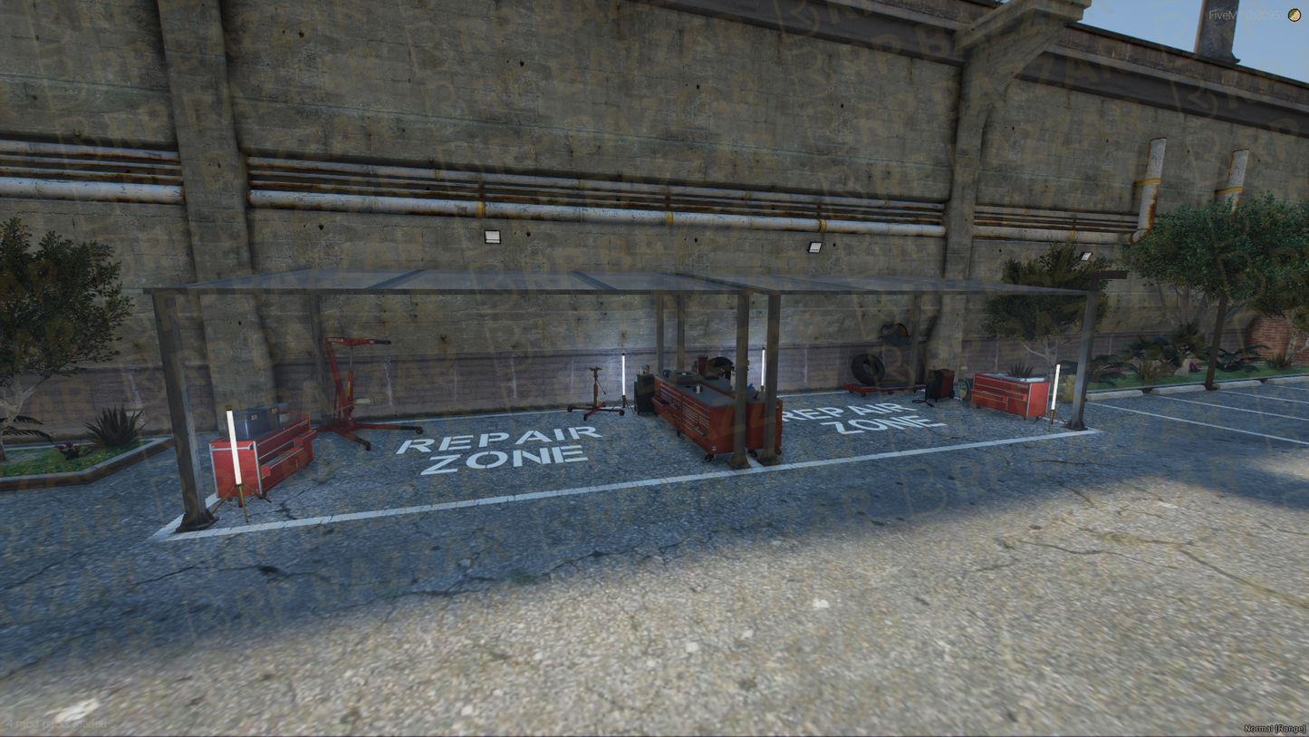 Fenced Impound Lot FiveM MLO — GTA RP Interior — ESX QB QBOX — RPBazzar