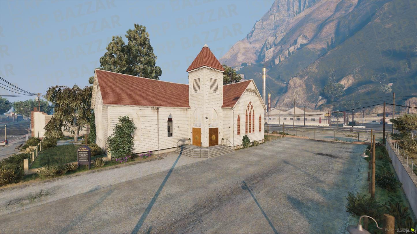 Chapel Church FiveM MLO — GTA RP Interior — ESX QB QBOX — RPBazzar