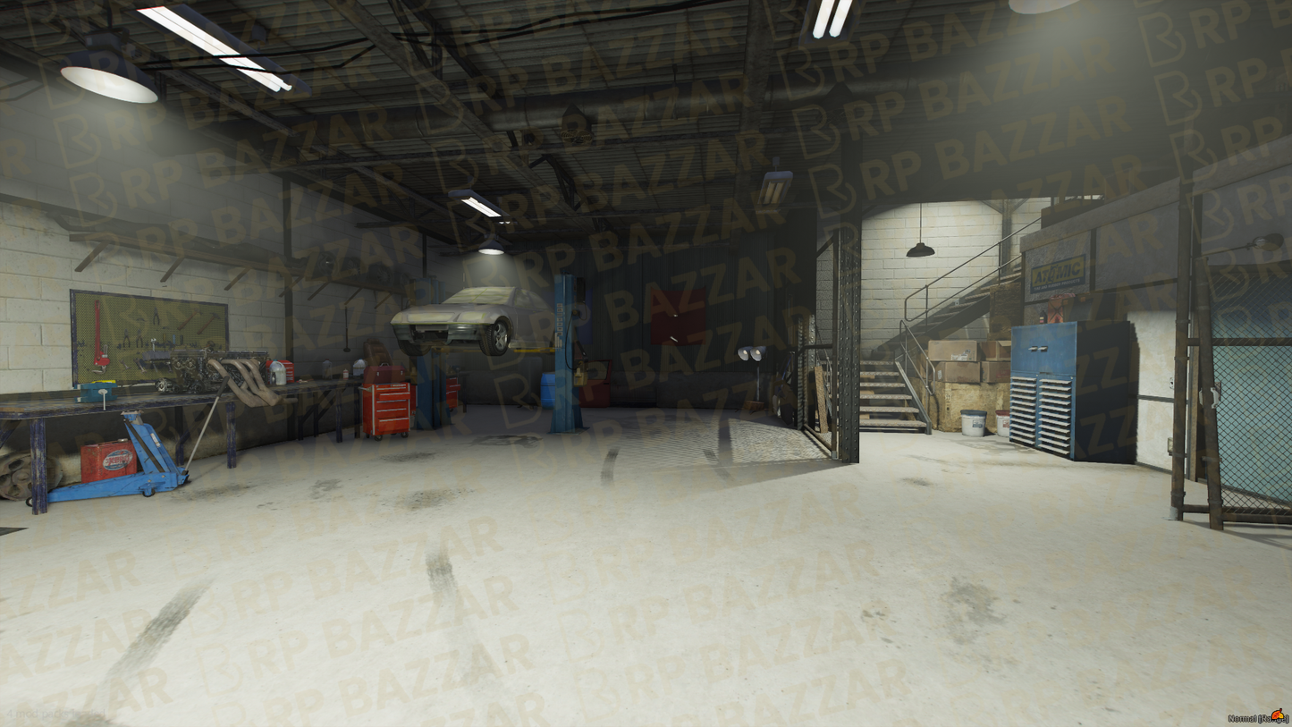 Classic Repair Station FiveM MLO — GTA RP Interior — ESX QB QBOX — RPBazzar