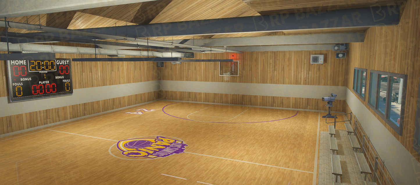 Community Sports Court FiveM MLO — GTA RP Interior — ESX QB QBOX — RPBazzar